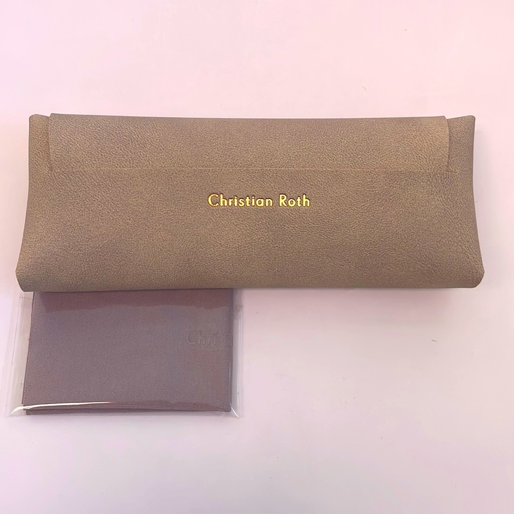 Christian Roth Soft Sunglasses Case, NEW!